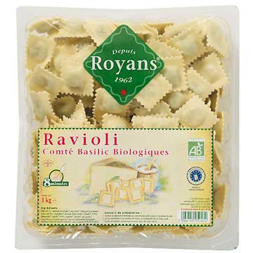 Ravioli Comté-Basilic BIO Royans