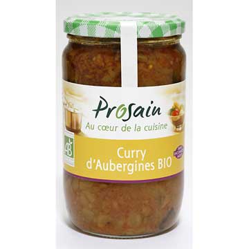 Curry d’Aubergines Bio