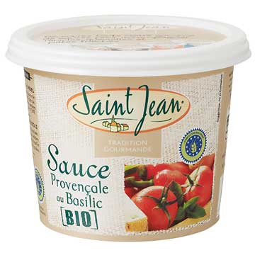 Sauce Provençale au basilic bio Saint Jean