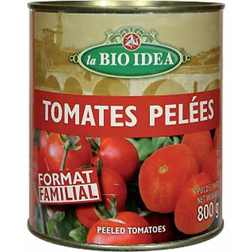 Tomates pelées format éco bio La Bio Idea