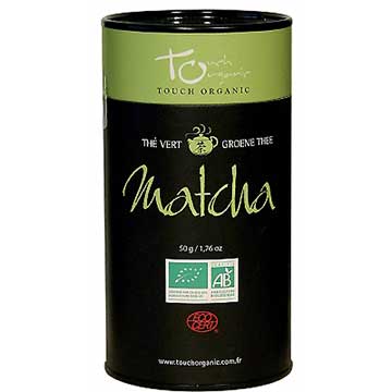 Visuel deThé vert Matcha bio en boîte Touch Organic 