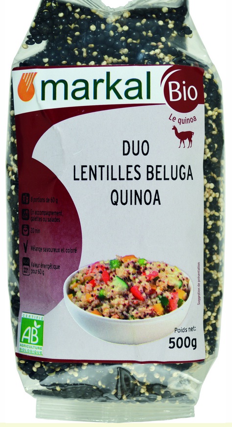 Duo lentilles Beluga quinoa