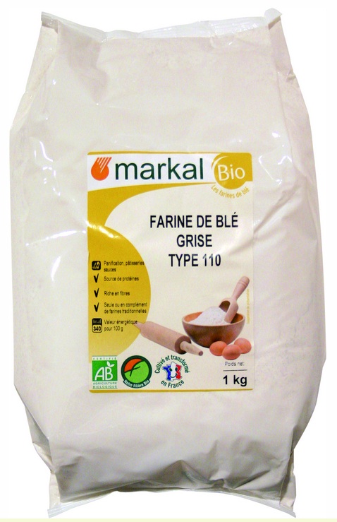 Farine de blé grise T110 - 1kg