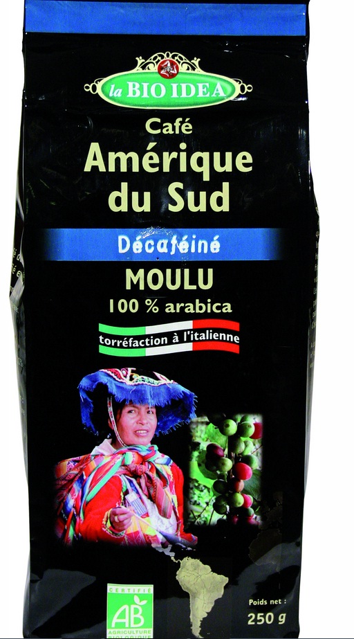 Café moulu décaféiné - 250 g