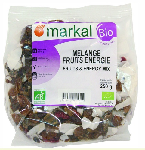 Visuel deMélange fruits énergie - 250 g 