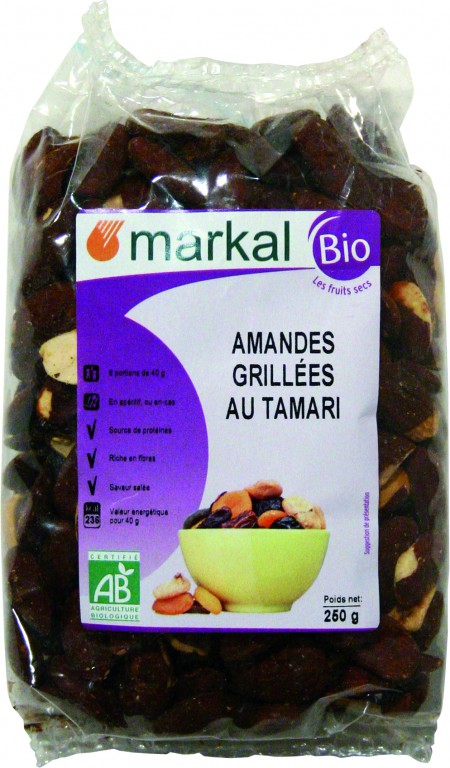 Amandes grillées au tamari - 250 g