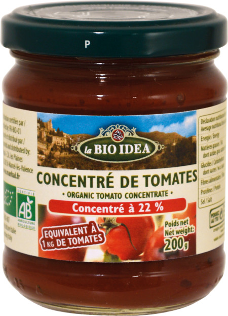 Concentré de tomates 22 % - 200g