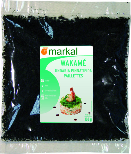 Wakamé en paillettes algue brune
